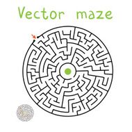 Black vector maze N7