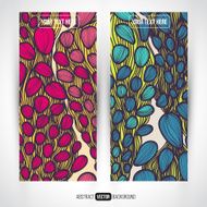 Abstract vector decorative banners set N4