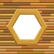 Wooden Framework on a Wall N3