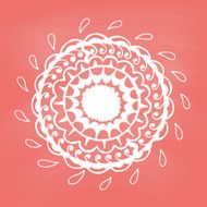 Abstract floral pattern Vector illustration N3