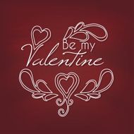 Be my Valentine Vector illustration N3