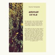Grunge vector template