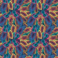 Abstract seamless with round gold pattern N2