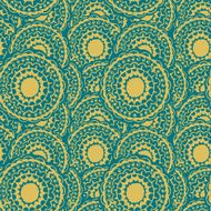 Abstract seamless with round gold pattern N5