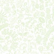 Vector seamless pattern with summer flowers