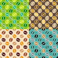 set of coffee seamless textures N4