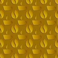 vector seamless pattern with coffee beans