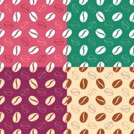 seamless background with coffee beans N3