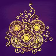 Abstract floral pattern Vector illustration N4