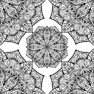 Vector background with oriental mandalas