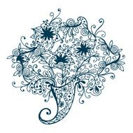 Abstract floral pattern Vector illustration N8