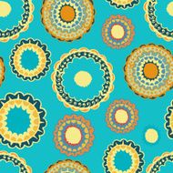 Abstract seamless with round gold pattern N13