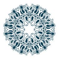 Ornamental round lace pattern Vector illustration N3