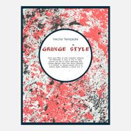 Grunge vector template N2