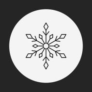 snowflake line icon N4