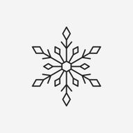snowflake line icon N5