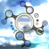 abstract background with a white light blur N4