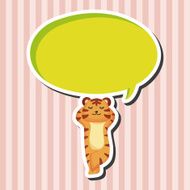 animal tiger cartoon theme elements N19