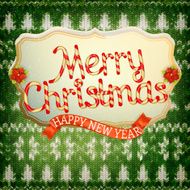Knitted Christmas background EPS 10 N31
