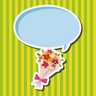 Birthday flower theme elements N2