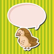 animal sparrow cartoon theme elements N2