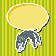 animal wolf cartoon theme elements N4