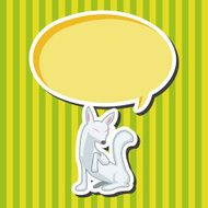 animal fox cartoon theme elements N6