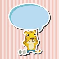 animal tiger cartoon theme elements N20