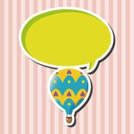 style hot air ballon theme elements vector eps N41