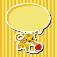 animal tiger cartoon theme elements N21