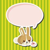 animal rabbit cartoon theme elements N26