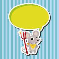 animal mouse cartoon theme elements N17