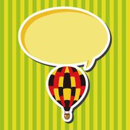 style hot air ballon theme elements vector eps N45