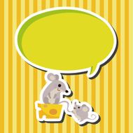 animal mouse cartoon theme elements N18