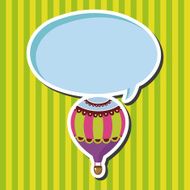 style hot air ballon theme elements vector eps N48