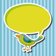 bird cartoon theme elements vector eps N53