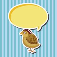bird cartoon theme elements vector eps N54