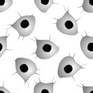 Bullet holes with damages seamless pattern