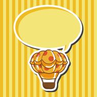 style hot air ballon theme elements vector eps N53