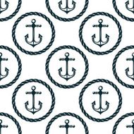 Seamless pattern of marine anchors