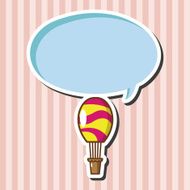 style hot air balloon theme elements vector eps N2