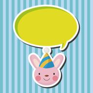 animal rabbit cartoon theme elements N27
