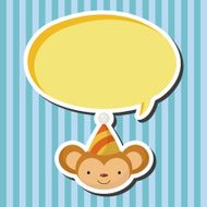 animal monkey cartoon theme elements N15