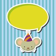 animal mouse cartoon theme elements N19