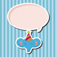 animal elephant cartoon theme elements N14