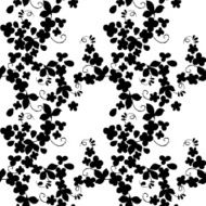 Textile Floral seamless Pattern Silhouette of flowers vector background N2