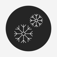 snowflake line icon N6
