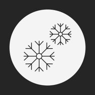 snowflake line icon N8
