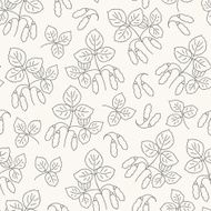 Seamless pattern with soya