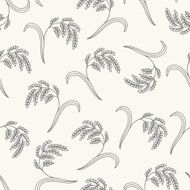 Seamless pattern with rice